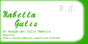 mabella gulis business card